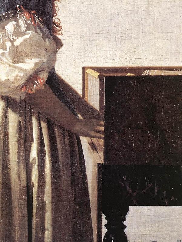  Lady Standing at a Virginal (detail) wer